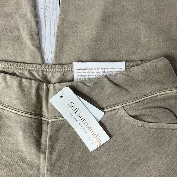 SOFT SURROUNDINGS Straight Leg Ankle Pull On Pants - Picture 2 of 5